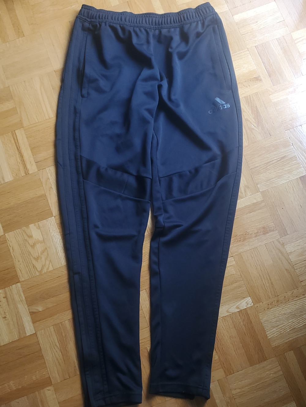 Y2K Adidas Black On Black Aeroready Joggers Socker Track Pants